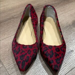 UGG Red Leopard Print Women's Flats